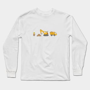 kids drawing construction Long Sleeve T-Shirt